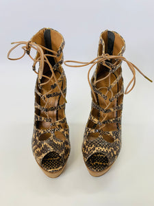 Alexander McQueen Platform Strappy Sandals Size 39