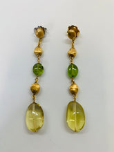 Load image into Gallery viewer, Marco Bicego 18K Gold and Semiprecious Stone Long Dangle Earrings
