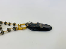 Load image into Gallery viewer, Rainey Elizabeth Pyrite, Diamond, Sterling Silver and Gold Vermeil Charm Necklace