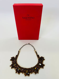 Valentino Garavani Crystal Collar Necklace