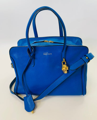 Alexander McQueen Blue Padlock Bag