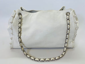 CHANEL Ivory Pearl Obsession Medium Tote Bag