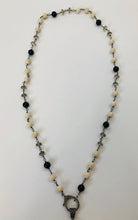 Load image into Gallery viewer, Rainey Elizabeth Pave Diamond and Onyx Necklace