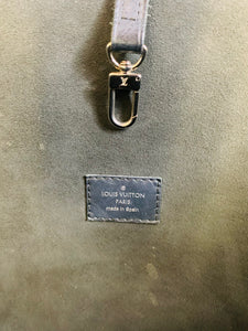 Louis Vuitton Black Epi Neverfull MM and Pouch