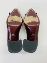 Load image into Gallery viewer, Prada Merlot Fringe and Chain Pumps Size 36 1/2
