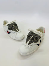 Load image into Gallery viewer, Gucci Ace Crystal Bow Sneakers Size 36 1/2
