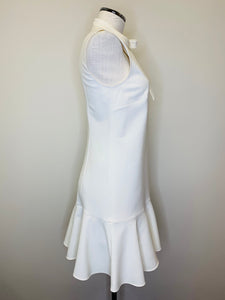 Valentino Ivory Flounce Hem Dress Size 40