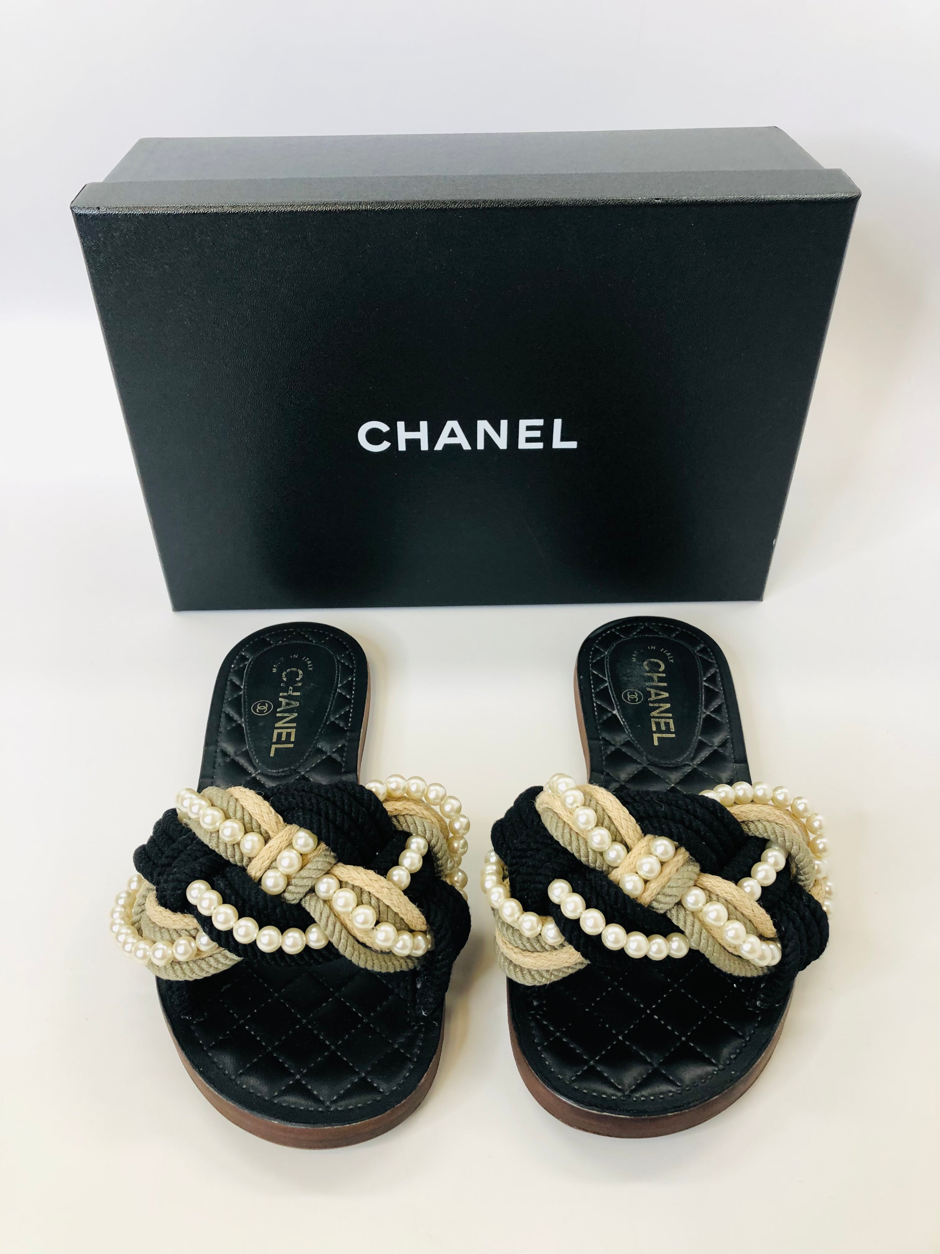 Chanel hot sale rope slides