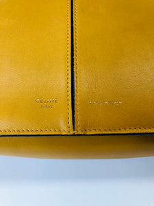 Celine Blonde Calfskin Medium Tri-Fold Bag