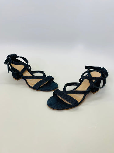 Gianvito Rossi Janis 60mm Denim Sandals Size 38