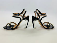 Load image into Gallery viewer, Valentino Garavani Black Rockstud Sandals Size 37