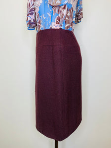 CHANEL Aubergine Skirt Size 42