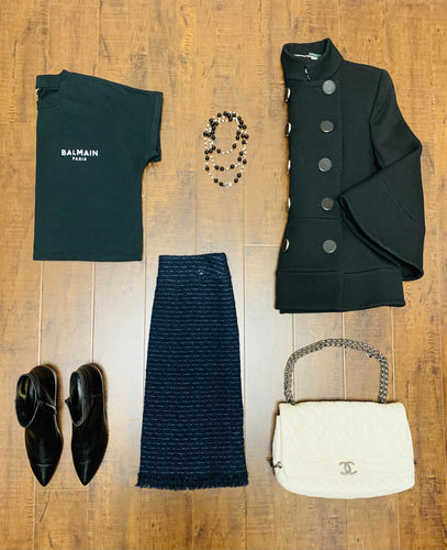 Alexander McQueen Black Peplum Jacket Size 40