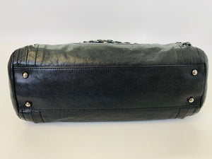CHANEL Black Caviar Leather Modern Chain Tote Bag