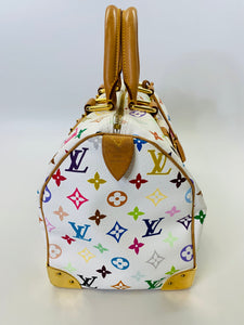 Louis Vuitton Takashi Murakami Multicolore Monongram Speedy 30 Bag – JDEX  Styles