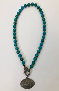 Rainey Elizabeth Short Turquoise Necklace