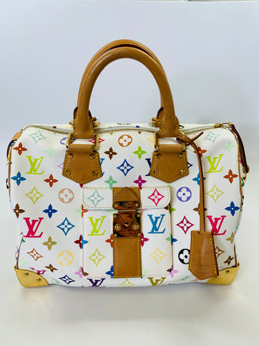 Louis Vuitton Takashi Murakami Multicolore Monongram Speedy 30 Bag