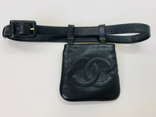 Load image into Gallery viewer, CHANEL Vintage Black Timeless Belt Bag Size 85/34