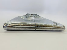Load image into Gallery viewer, Hayward Medium Grand Shopper Bag In Silver Mirror Embossed Vegan Leather
