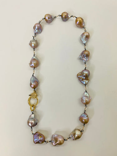 Rainey Elizabeth Baroque Pearl Short Necklace