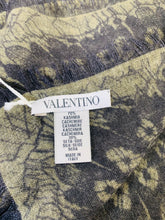 Load image into Gallery viewer, Valentino Garavani Large Green and Black Lace Print Shawl