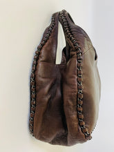 Load image into Gallery viewer, CHANEL Brown Lambskin Chain Around Hobo Bag