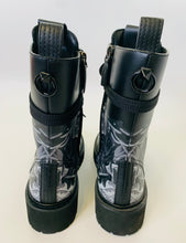 Load image into Gallery viewer, Valentino Garavani Black and White Combat Boots Sizes 37 and 38