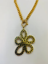 Load image into Gallery viewer, Rainey Elizabeth Flower Pendant and Curb Chain