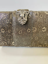 Load image into Gallery viewer, Judith Leiber Platinum Clutch with Strap