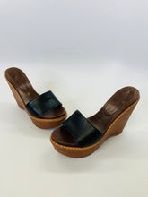 Load image into Gallery viewer, Prada Black And Brown Leather Wedges Size 36 1/2