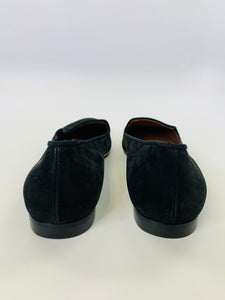 Givenchy Black Suede Flats Size 39 1/2
