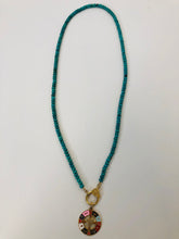 Load image into Gallery viewer, Rainey Elizabeth Turquoise Bead Necklace