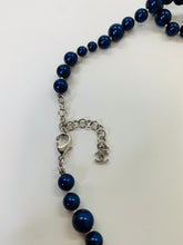 Load image into Gallery viewer, CHANEL Pearly Blue Ombré CC Long Necklace