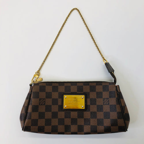 Louis Vuitton Ebene Damier Coated Canvas Eva Clutch