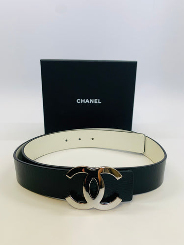 CHANEL CC Buckle Reversible Belt Size 85