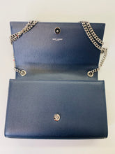 Load image into Gallery viewer, Saint Laurent Navy Blue Classic Medium Kate Chain Cross Body Bag