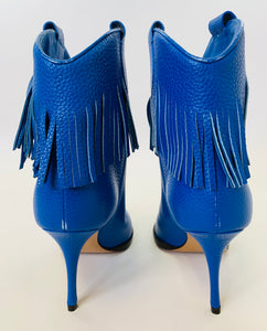 Valentino Garavani Blue Fringe Boots Size 37