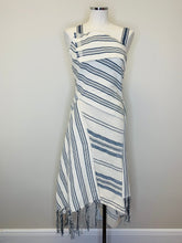 Load image into Gallery viewer, Monse Striped Midnight Midi Dress Size 4