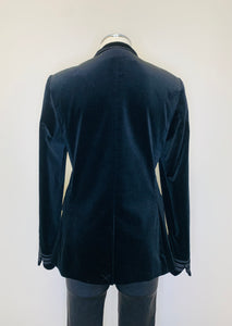 Frame Black Velvet Jacket Size 6