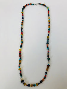 Rainey Elizabeth Long Multi Color Stone Necklace