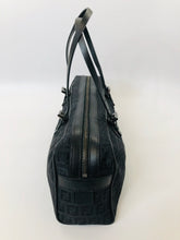 Load image into Gallery viewer, Fendi Black Zucca Print East - West Bag