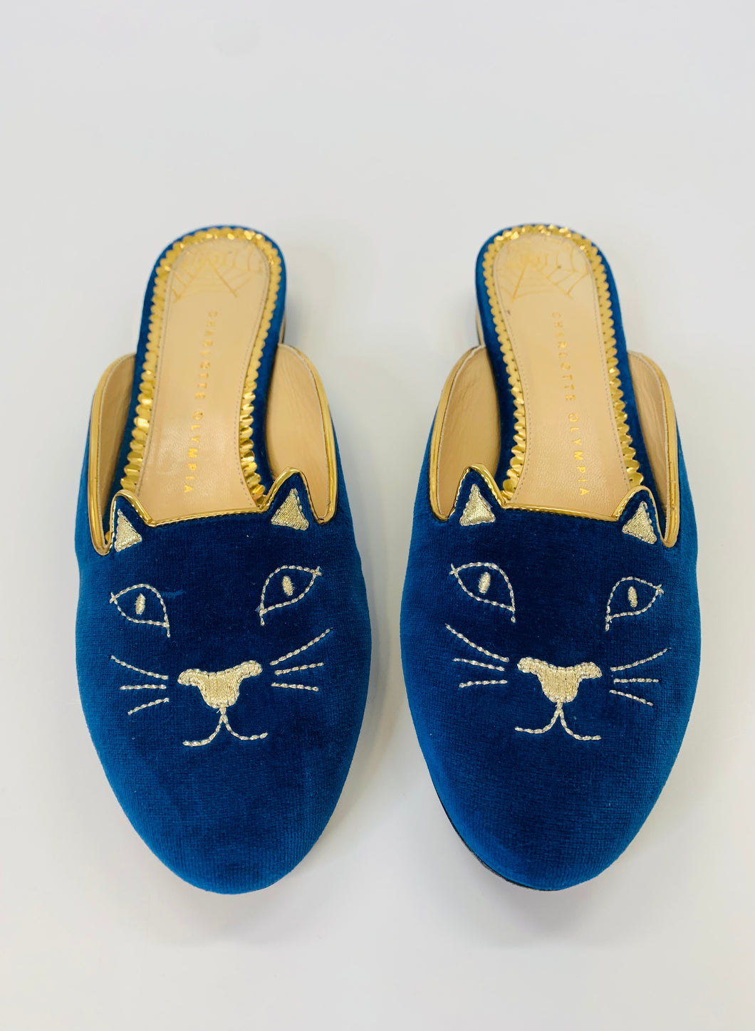 Charlotte Olympia Kitty Mule Size 38