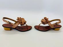 Load image into Gallery viewer, Lanvin Blush Pink Flower Petal Sandals Size 37