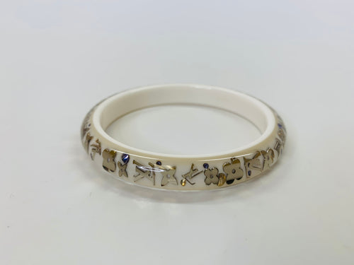 Louis Vuitton Ivory Inclusion Bangle Bracelet