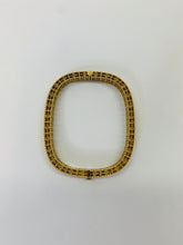 Load image into Gallery viewer, Roberto Coin Gold and Diamond Fleur de Lis Slim Bangle