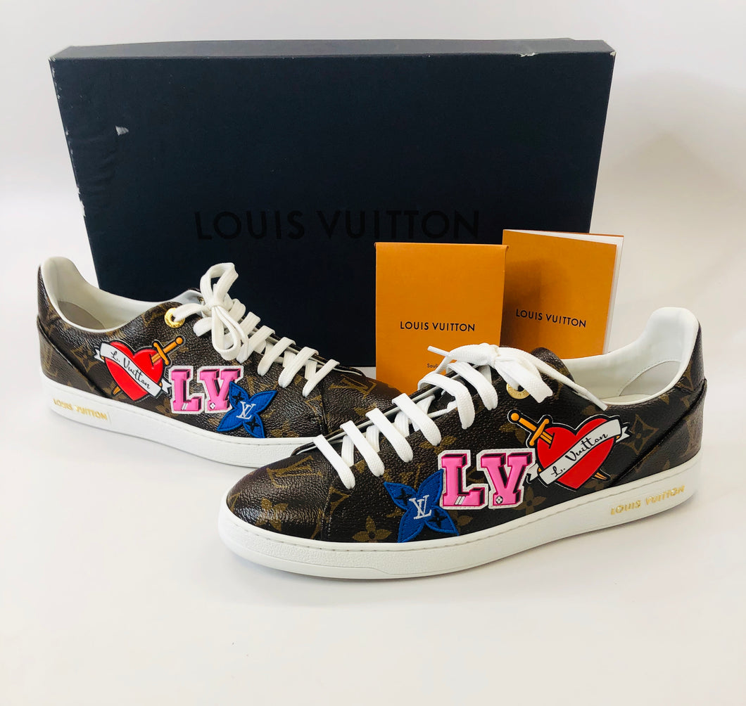 Louis Vuitton, Shoes, Like New Lv Black Sneakers Still In The Store For  Sale Size 8
