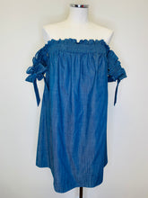 Load image into Gallery viewer, Misa Violeta Denim Mini Dress Size Large
