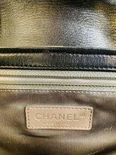 Load image into Gallery viewer, CHANEL Large Black Quilted Leather Clutch With Adjustable Chain Strap