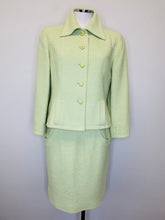 Load image into Gallery viewer, CHANEL Green Tweed Skirt Size 40