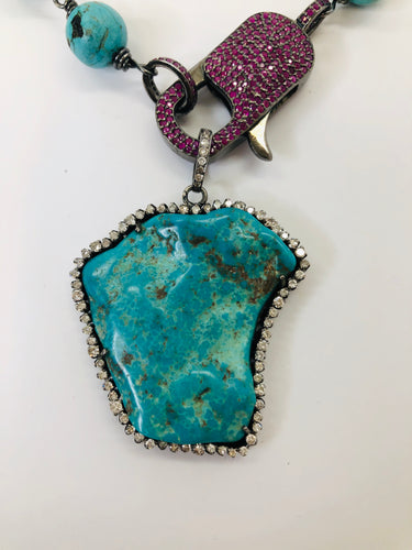 Rainey Elizabeth Turquoise Pendant